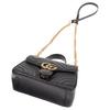 Gucci GG Marmont Leather Handbag Mini Women's Black 547260-DTDIT-1000