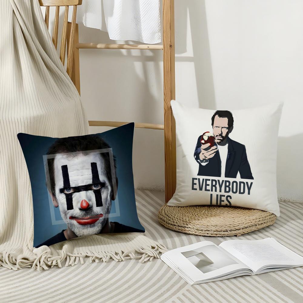 Tv H-House Cushion Cover Breathable Linen Pillowcase Summer Odorless Eco-Friendly Invisible Zipper Washable