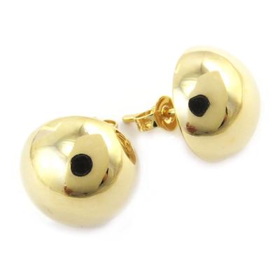 [M6903] - Gold Plated 'Choréographie' Earrings (14 Mm)