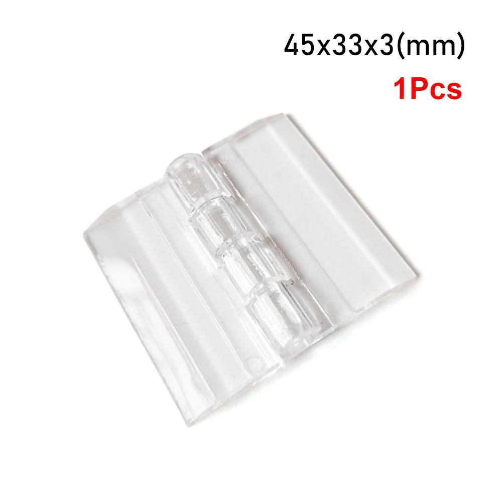 10Pcs Durable Transparent Folding Hinge Acrylic Foldable Door Hinges Clear 270 Degree Furniture Hardware DIY Cabinet Door Box