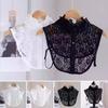 Clothes Accessory Detachable Fake Collar White Black Adjustable Neckline Lace Shawl Wrap Women Girls