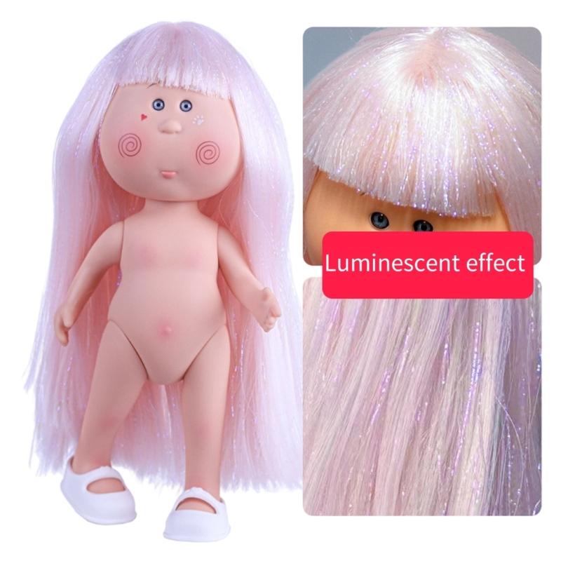 Adorable 24cm Plastic Potato Doll for Kids Creative Play Safe Easy Clean Home Decors Toy for Children Over 3 Years Old