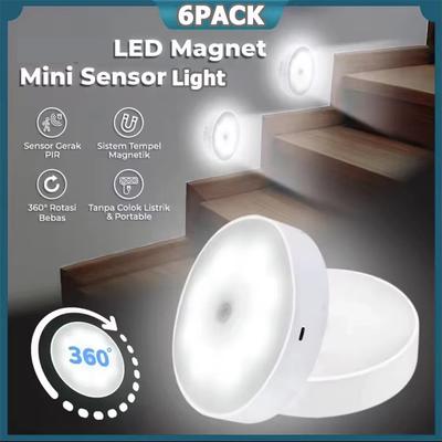 PIR Motion Sensor LED Nachtlicht USB Aufladbare Nacht Lampe Für Küche Schrank Garderobe Lampe Treppe Drahtlose Schrank Licht