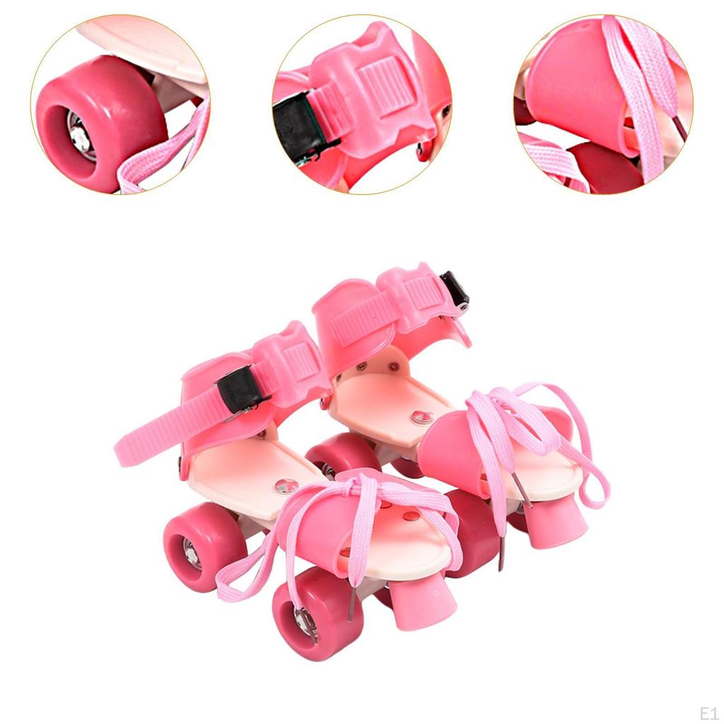Dětské kolečkové brusle, dvouradové, lehké a pohodlné, čtyřkolečkové chrániče pro děti,