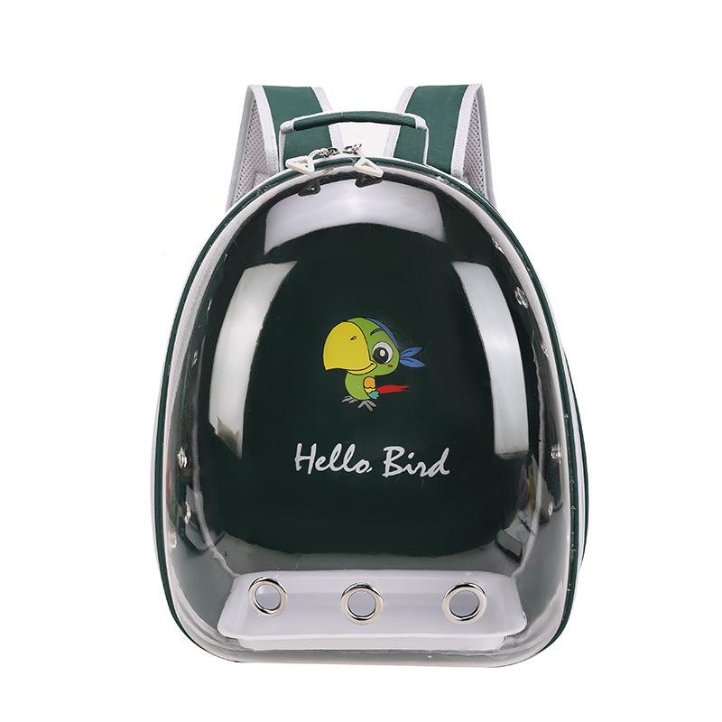 Bird bag Parrot bag Go out Backpack Transparent bird cage Porous Portable gray machine Xuanfeng tiger skin