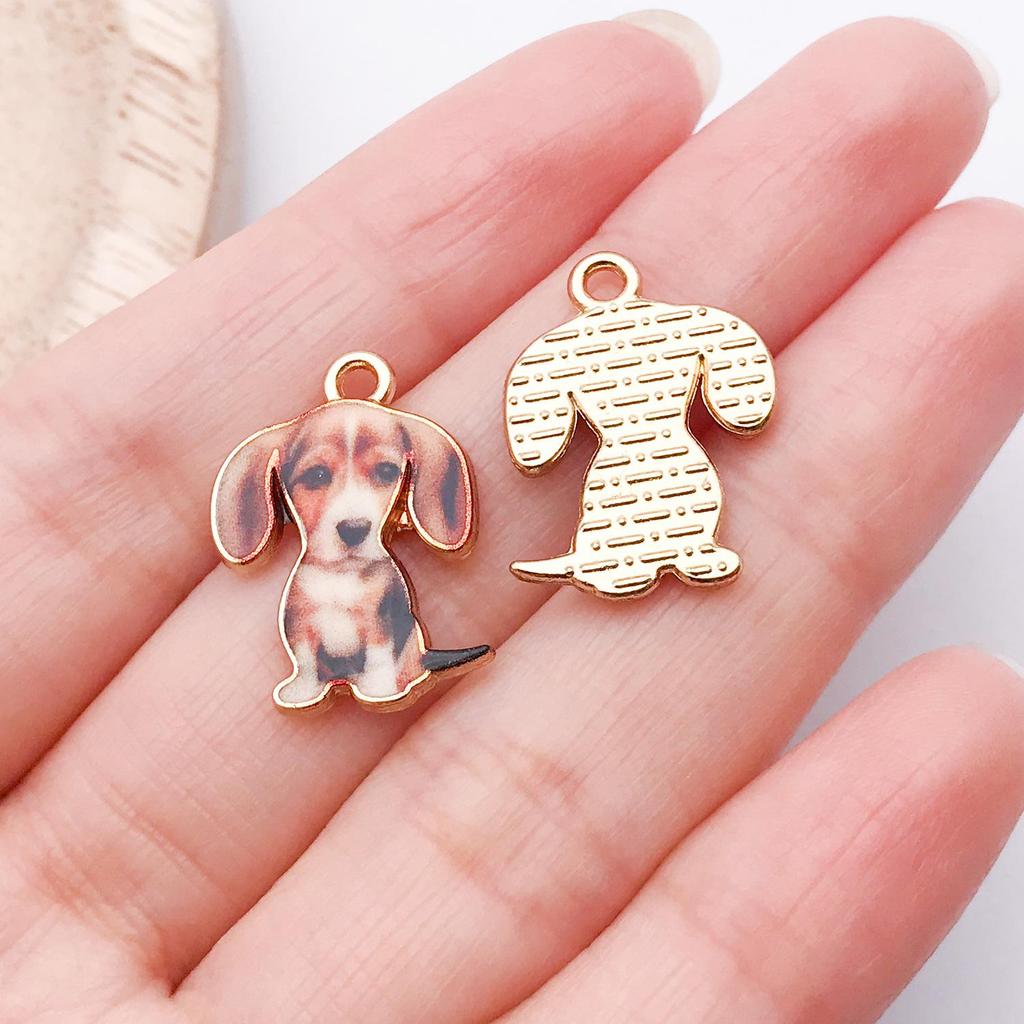 Cartoon Dog Pendants: Chihuahua, Corgi, Golden Retriever, French Bulldog, Dachshund Collars