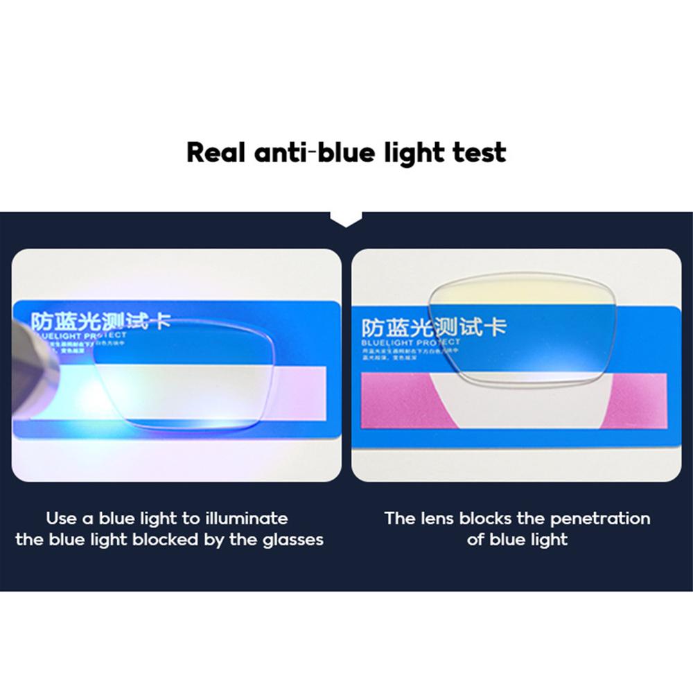 VIVIBEE Small Blue Light Blocking Glasses Men Semi Rimless Square Ray Filter Eyeglasses Vintage Women UV400 Computer Eyewear
