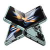 For Samsung Galaxy Z Fold5 5G Armor Series PC+TPU Phone Case Metal Kickstand Cover with Slide Camera Lid