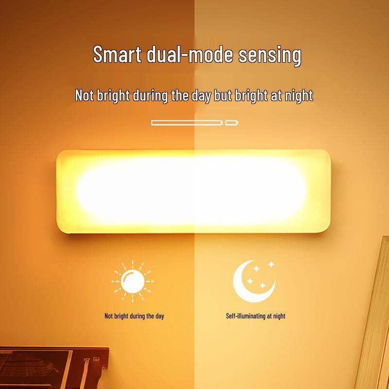 Smart Motion-Sensor LED Night Light with Wireless Charging for Hallways, Stairways, and Cabinets