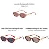 Y2k Oval Frame Sunglasses Women Uv400 Sun Protection Stylish Eyewear For Outings And Daily Wear