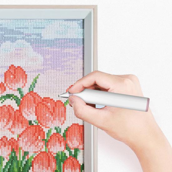 Electric Rhinestone Painting Pen Cordless Vacuum Rhinestone Art Pen Low-Noise Rechargeable Diamond Art Accessories with 3 Speed for Crafts Lovers