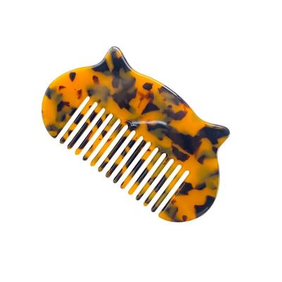 Peigne en Acétate en Forme d'Oreilles de Chat à Dents Larges Coloré Peigne de Maquillage Accessoires pour Cheveux Outil de Coiffage Peigne de Coiffure Ménager