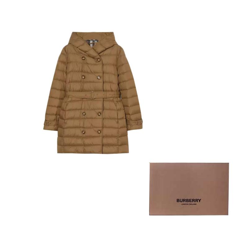 Burberry SS25 Down Jacket Unisex Brown 80911141