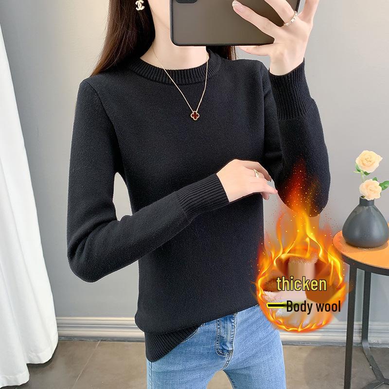 2025 Women's Plus Size Velvet Sweater: Cozy, Thick, Slimming Autumn/Winter Top