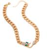 Fashion Exaggerated Metal Rhinestone Snake Collarbone Chain Ins Fashion Personality Temperament Hip Hop Animal Necklace