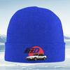 Car symbol Initial racing D Black background design Men Women Unisex Knitted Hat Beanie Pullover Cap Winter Thermal Warm Christ