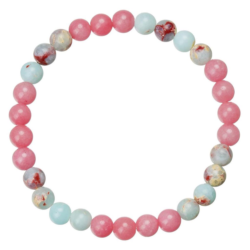 Handmade Natural Shoushan Stone & Red Jade Bracelet: Simple, Elegant Design for Cultural and Creative Style