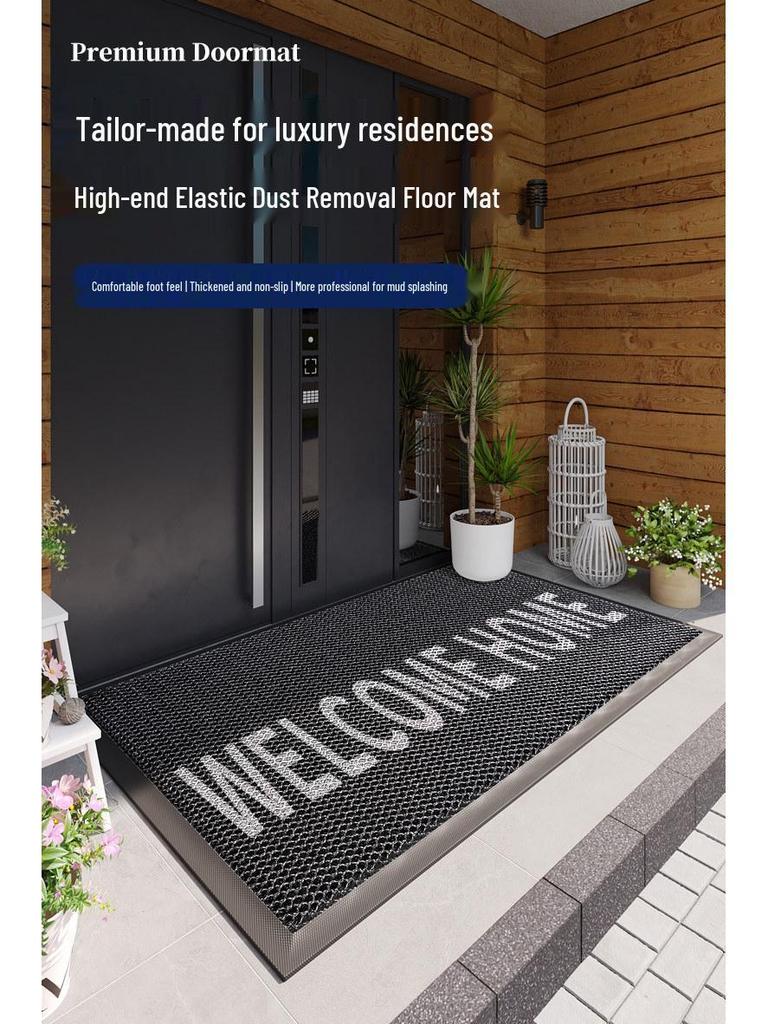 Non-Slip Outdoor Entrance Doormat - Elastic, Durable, Front Door Mat