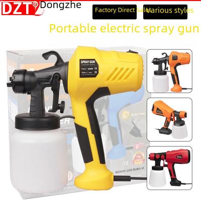Pistolet pulvérisateur électrique en plastique haute tension pour peinture au latex, réglementations européennes et américaines, outil électrique portable et détachable.