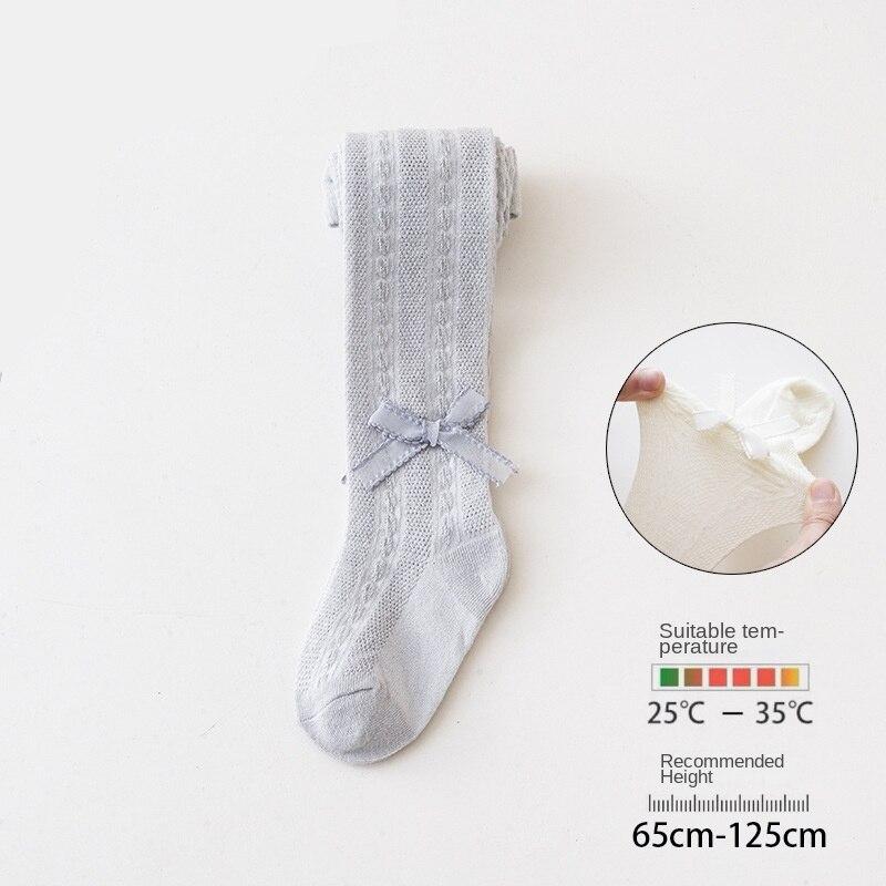 

Комплект колготок 3/4 для маленьких девочек, сетчатые леггинсы для малышей, чулки, милые бесшовные колготки с бантом XL/5-8Y