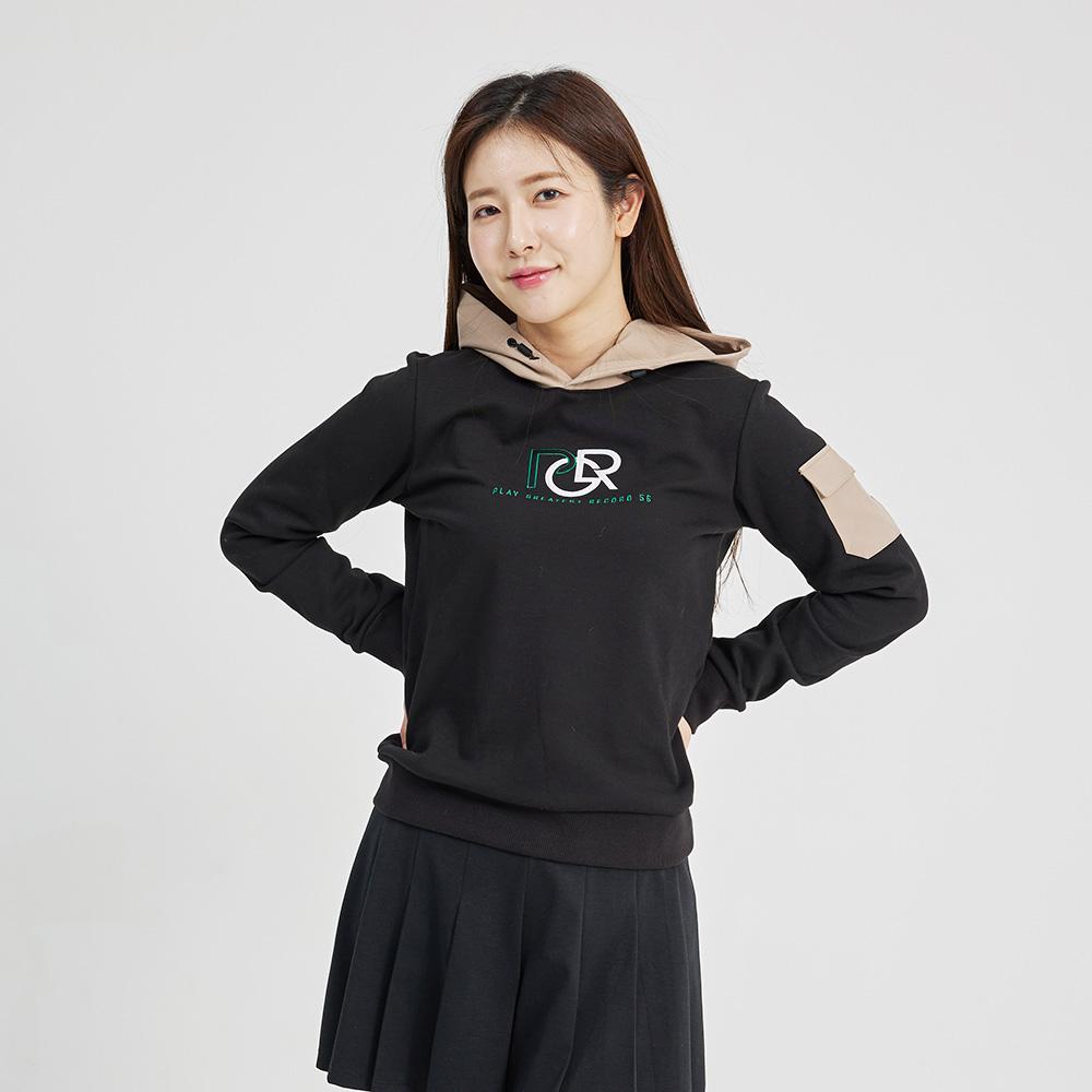 Pgr Fleece-Lined Hoodie Black Gn-6023 Pgr Female Gn-6023/75