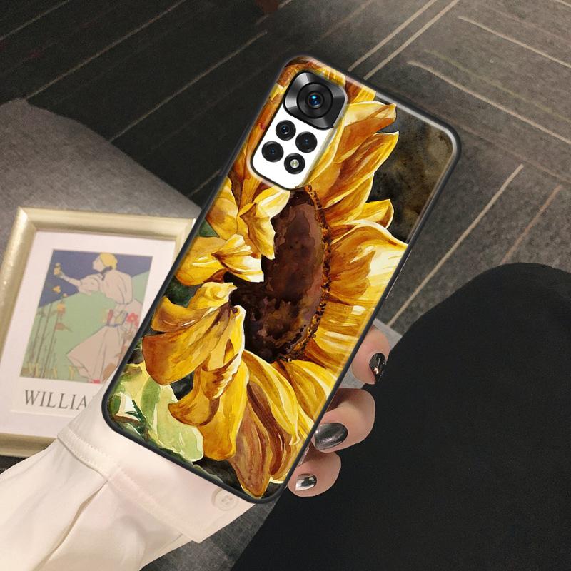 Sunflower Funda For Xiaomi Redmi Note 14 9 10 11 12 13 Pro 9S 10S 11S 12S Redmi 13C 10C 12C 14C Case