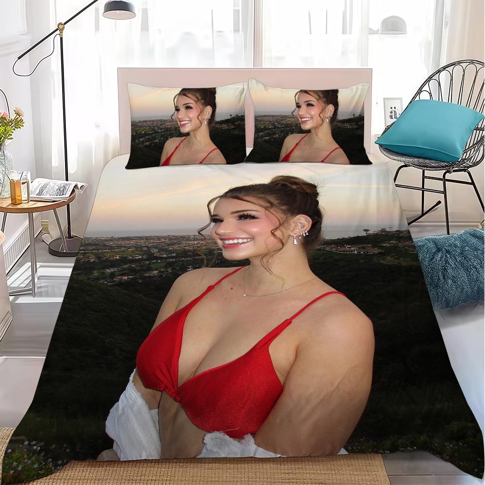 Fashion B-Brooke Monk Duvet Cover Set Home Style Bedding Soft Laundry Cotton Bed 3 Piece Set Student Dormitory Gift