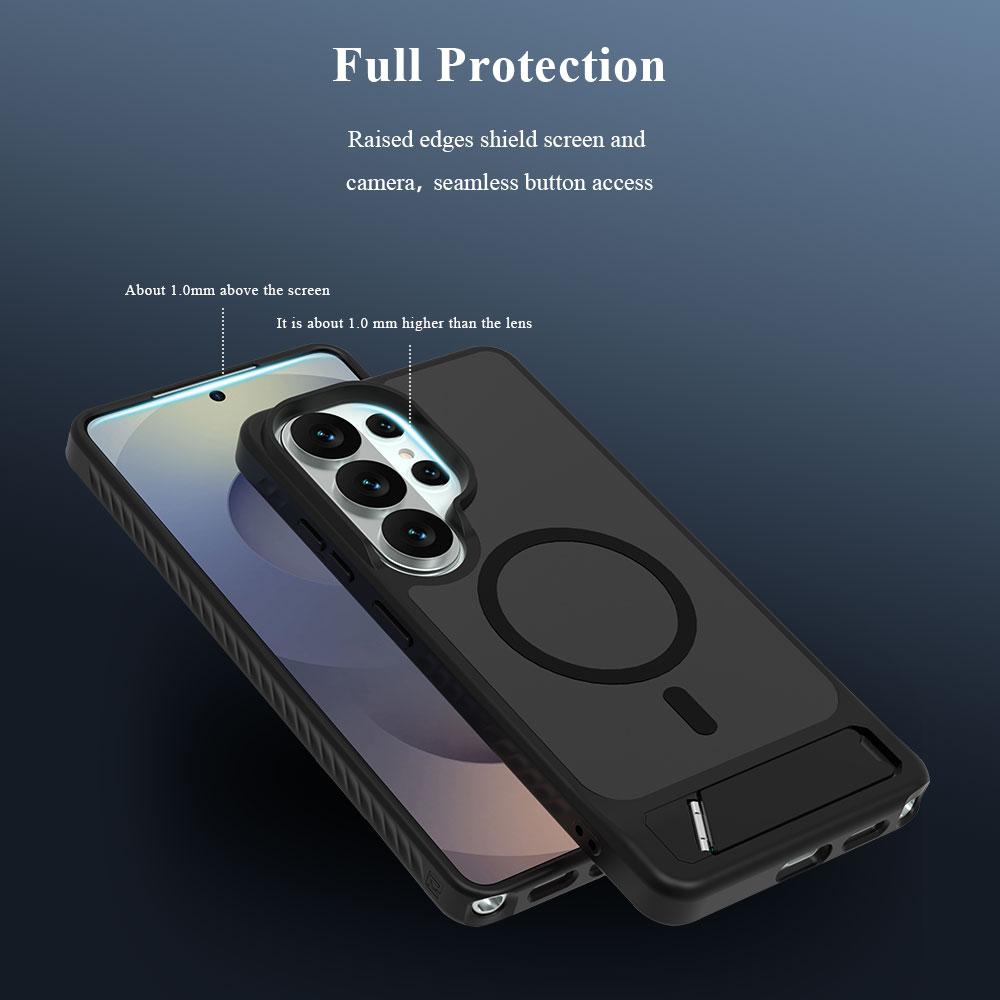 For Samsung Galaxy S26 Ultra Case Stand Cover Magnetic Case PC+Tpu Lens Protection For Samsung Galaxy S26 Ultra