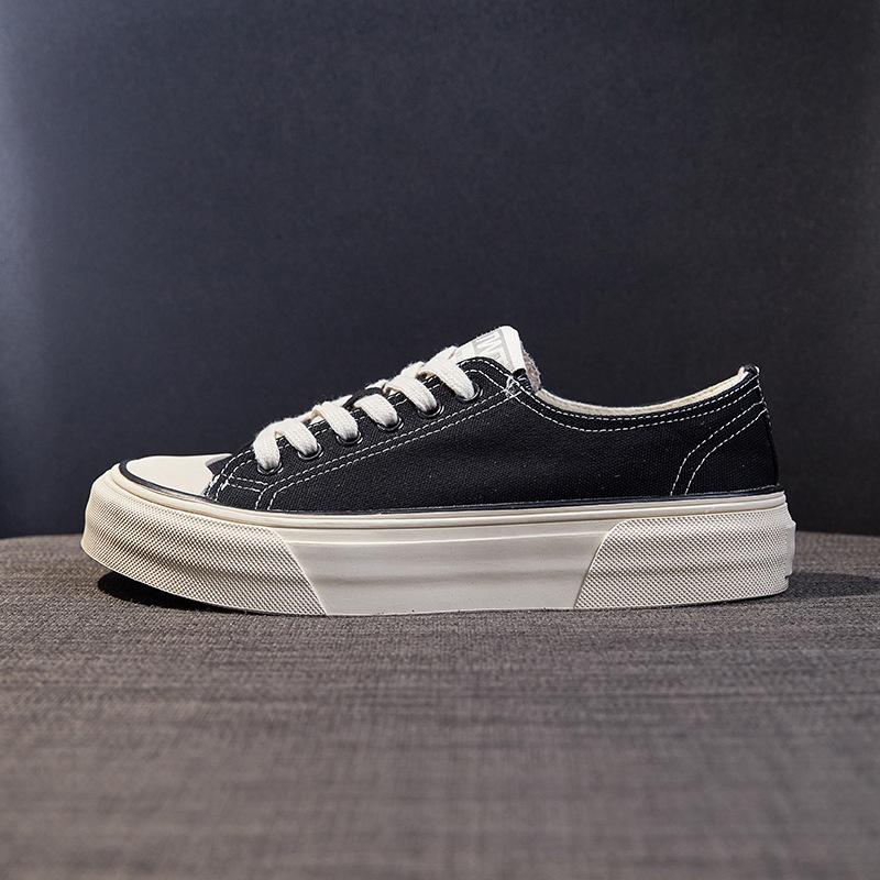 Leather canvas shoes women's spring and summer 2025 new thick-soled mango head board shoes versatile sports and leisure little white shoes