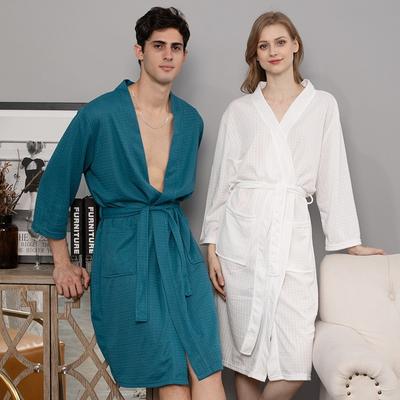 Bademantel Saunakleidung Damen Dünnes Nachthemd Langes Paar Homewear Hotelbademantel Herren- und Damenbekleidung