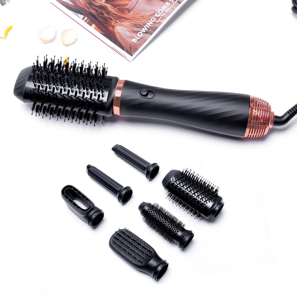 1000W 6 In 1 Multi Styler Professional Hair Dryer Brush Air Styler Electric Hot Air Comb Germany's Warehouse Dropshipping