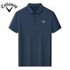 Callaway 2025 Summer Embroidery High-quality Golf Casual Sports Style Solid Color Lapel Polo Shirt