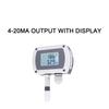 4-20mA RS485 Modbus Wall-mounted Temperature and Humidity Transmitter Sensor with Display Track Installation