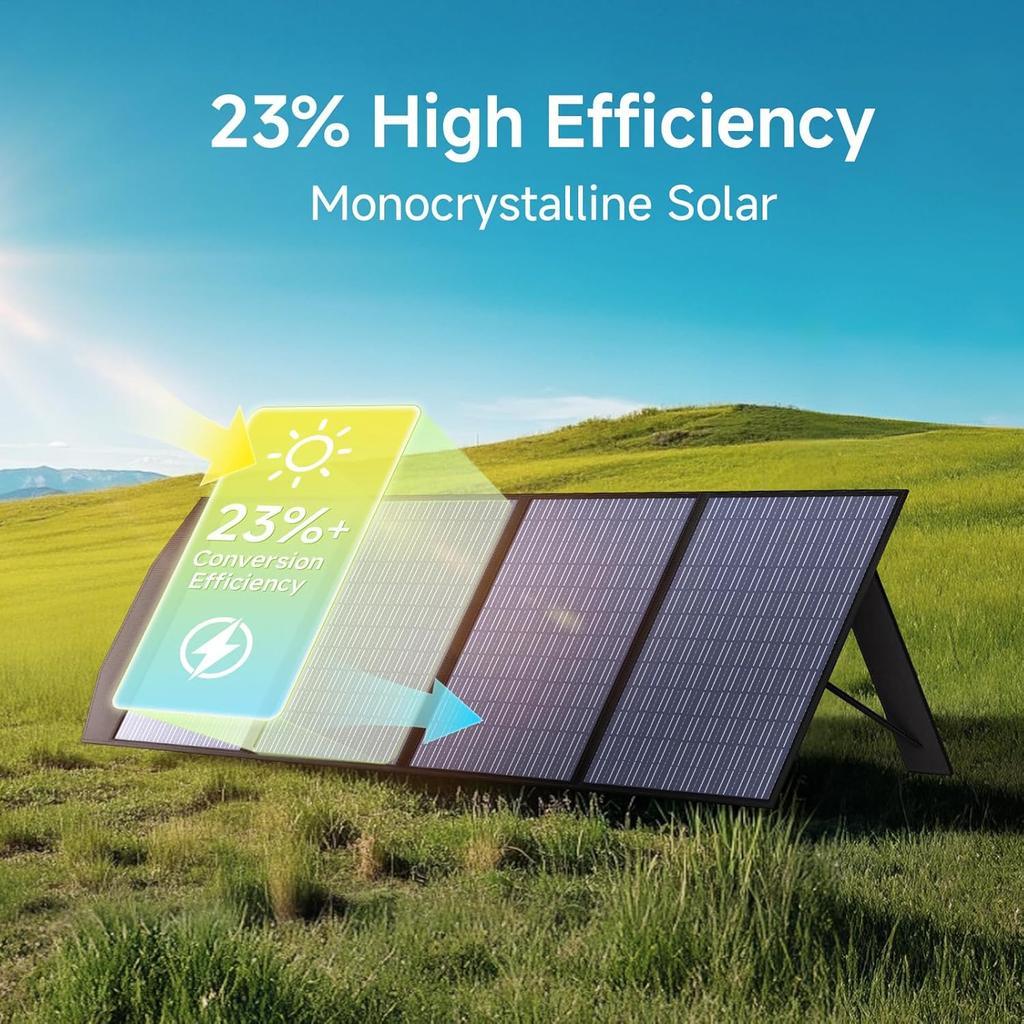 ALLPOWERS SP033 Pannello Solare Pieghevole 200W, Caricabatterie Solare Portatile, Pannello Solare Pieghevole