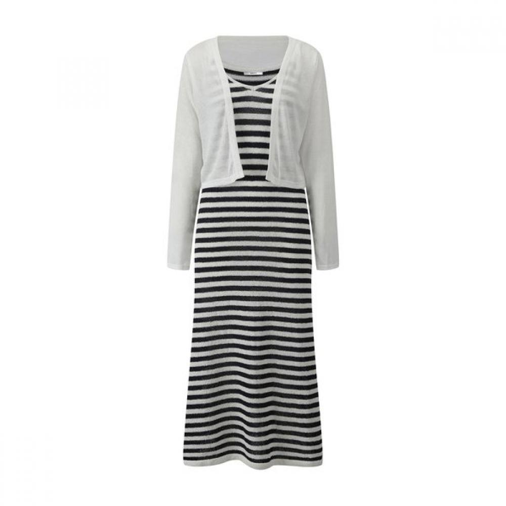GGPX New York Outer Set Maxi Stripe Pattern Dress Gq6st003f