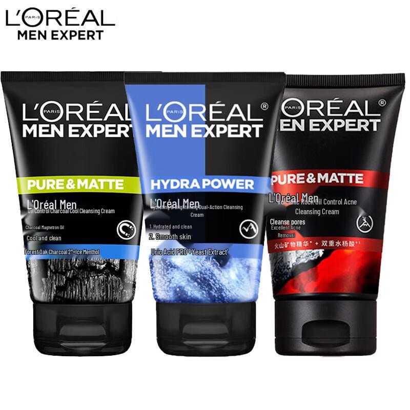 

L Oréal Men s Facial Cleanser 3-Pack