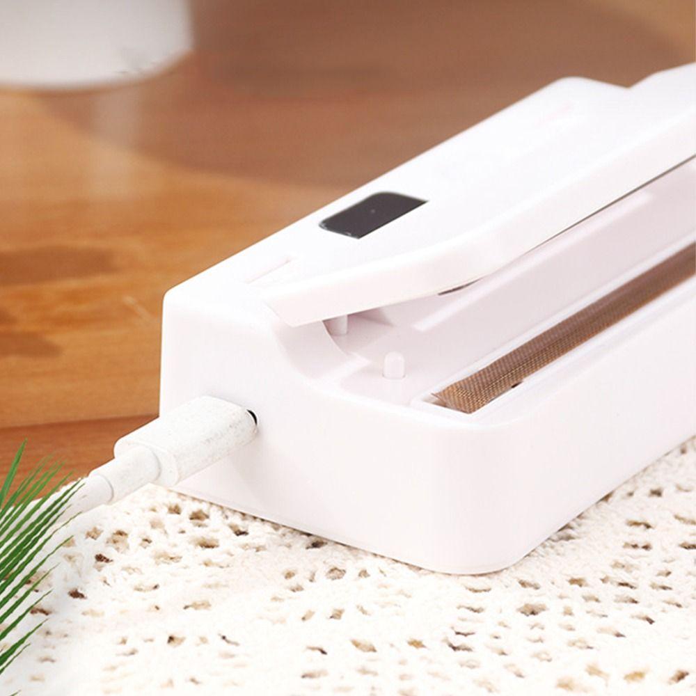 2 in 1 Heißsiegelmaschine Tragbarer Küchen-Lebensmittelversiegler Mini-Beutel-Heißsiegelgerät Haushalt