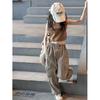 Pantalones Cargo Transpirables y Suaves a Prueba de Mosquitos para Niñas Adolescentes Primavera Verano para Niños Perfectos para Jugar al Aire Libre y Uso Casual con Bolsillo