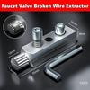 Faucet Angle Valves Broken Wire Extractor Universal Damage Screw Extractor Remover Tool Household Manual Plumber Tool 4/6 Points