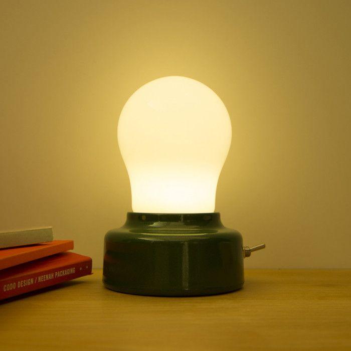 Lampe ampoule - Kikkerland - Vert -