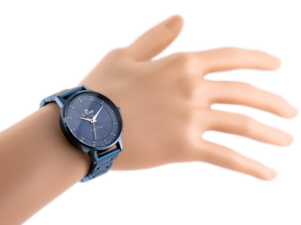 ZEGAREK G. ROSSI - C11715B-6F1 (zg777e) Blue + BOX