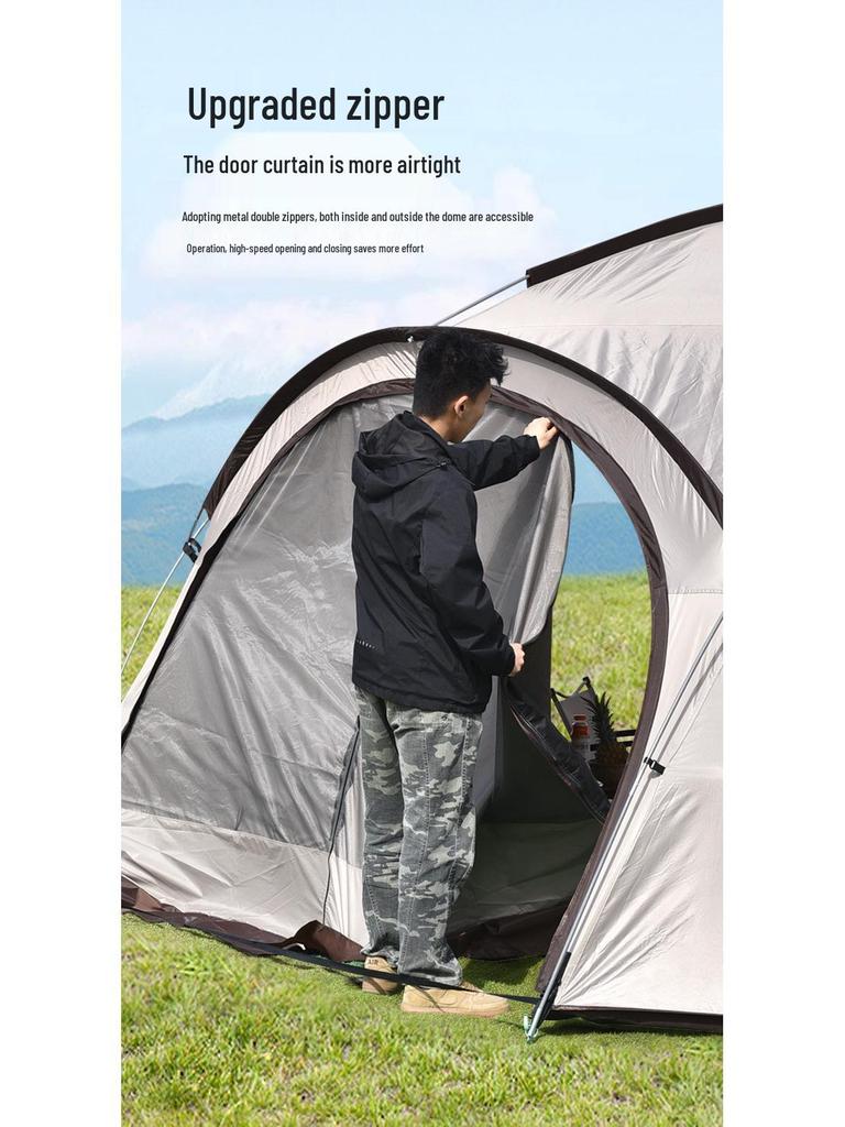 Windproof Blackout Spherical Dome Camping Tent - Extra Large Multi-Person Space, Sun Protection, Waterproof