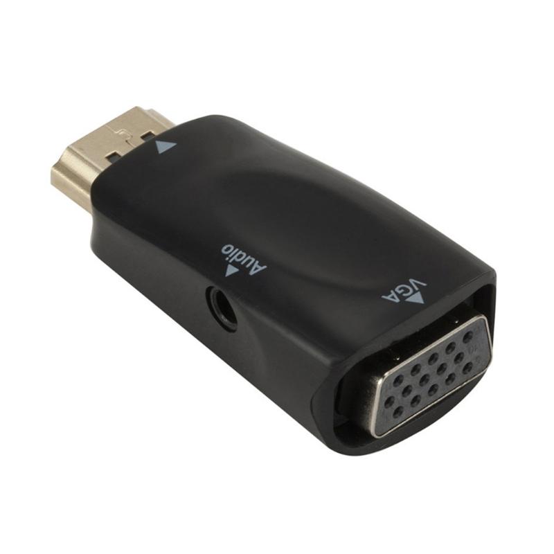 Highly Speed HDTV to VGA Converter Supports 1080P Full Clear Audios Cable for Projectors Display MultiScreens Adapter
