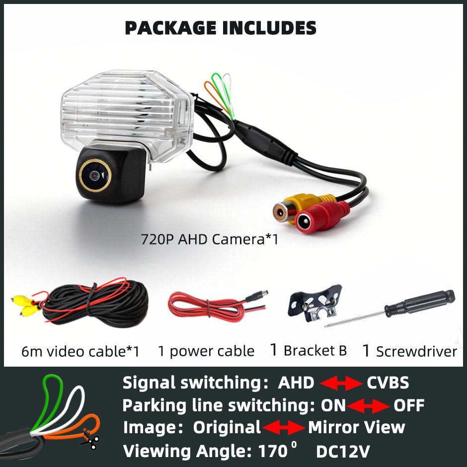 

HD Backup Camera Rear View Reverse 170° AHD1080P/720P Cam Parking Safety Fits 2007 2008 2009 2010 2011 2012 Toyota Corolla