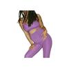 Adidas Logo Print Elastic High Waist Maternity Fitness Pants Women Pants Purple HI6025