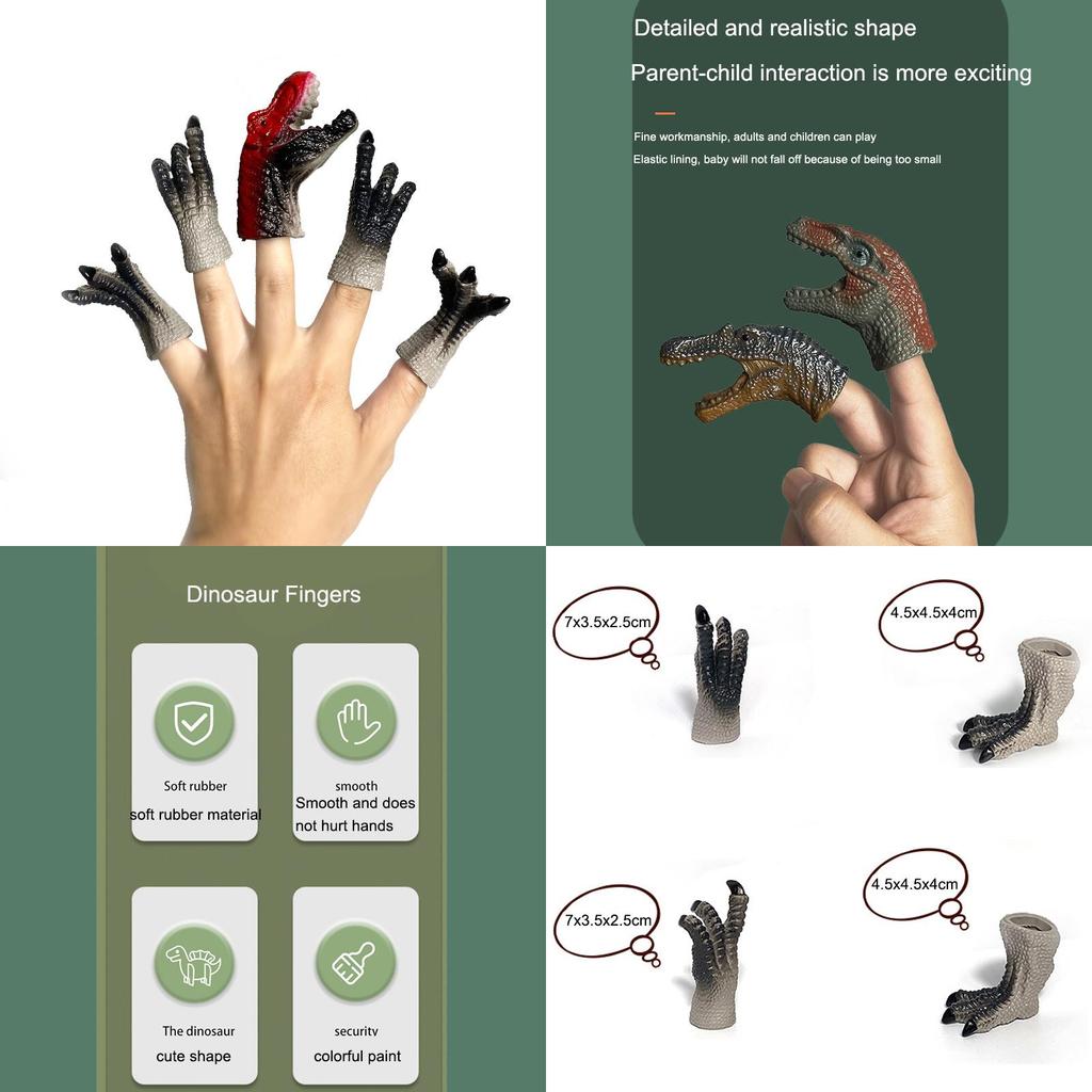 Dinosaur Finger Puppet Toy Set For Kids Fun And Educational Learning Tools For Children