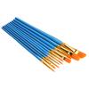 Nylon Hair Paint Brushes Set Portable Watercolor Acrylic Painting Brush with Blue Handle