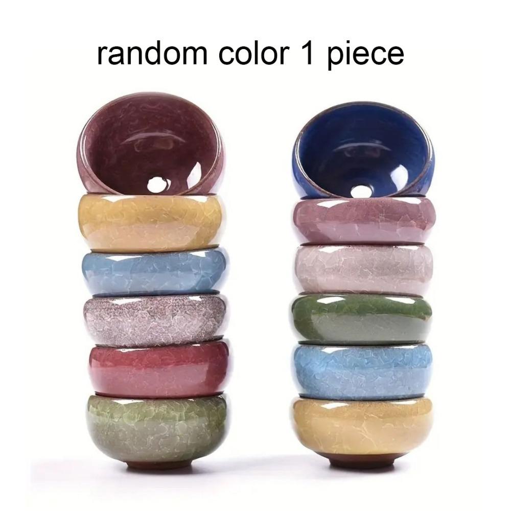 

Дышащий суккулентный цветочный горшок Утолщенная кашпо для растений Домашнее украшение Random Color