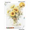 Diamond Painting Kit for Adults DIY Sunflowers Sparkling Art Canvas for Relaxing Craft Home Wall Decor and Creative Handmade Gift Idea