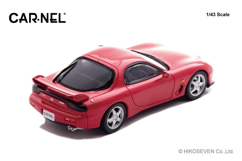 Hiko Seven (CARNEL) 143 Mazda RX-7 Type RS (FD3S) 2000 Vintage Red Finished Model CN430004
